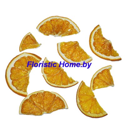 ПЛОДЫ Срезы апельсина (нестандарт), 8-10 гр., разноразмерные, оранжевый