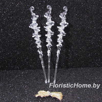 ДЕКОР НГ Акрил. украшения, 3 шт. (6,5), разноразмерные, 0 - в ассортименте