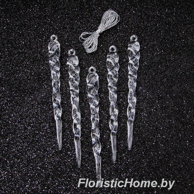 ДЕКОР НГ Акрил. украшения, 5 шт. (5,5), разноразмерные, 0 - в ассортименте