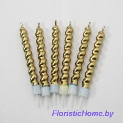 ДЕКОР Свеча, Спираль округлая ( набор ), ( 5,8 ), 0 - в ассортименте