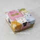 КОРОБКА   6 см х 6 см х 3 см, "Коты с рыбкой" c белым дном