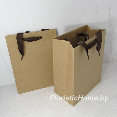 ПАКЕТ КРАФТ Люкс, Плотный, 18 см х 23 см х 10 см, 0 - в ассортименте