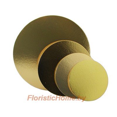 ПОДЛОЖКА ДЛЯ ТОРТА круглая картон 1,5 мм, d 20 см, 0 - в ассортименте