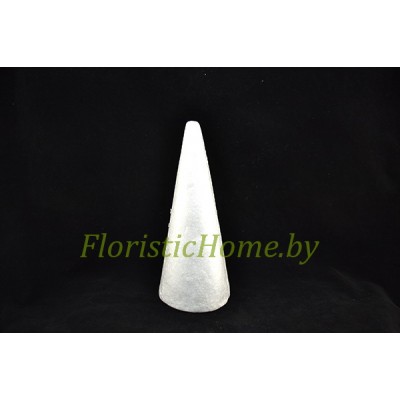 ПЕНОПЛАСТ КОНУС, h 16 см х d 8,5 см , белый ПЕНОПЛАСТ КОНУС, h 16 см х d 8,5 см , белый