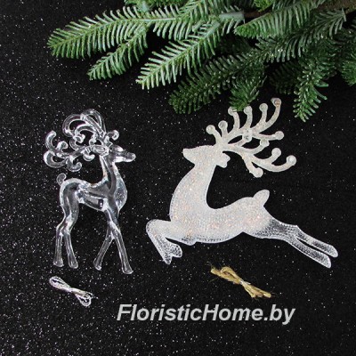 ДЕКОР НГ Акрил. украшения, 1 шт. (7,0), разноразмерные, 0 - в ассортименте