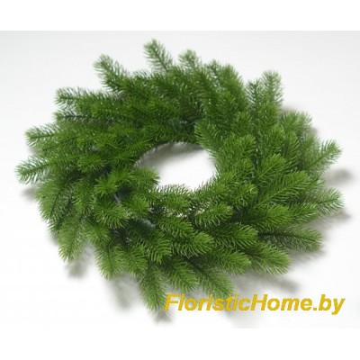 ВЕНОК из искусств. еловых лапок, d 40 см, 0 - в ассортименте