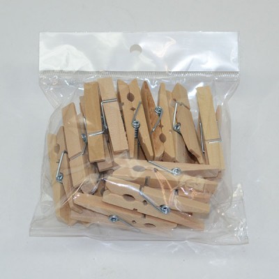 ДЕКОР Прищепки, 12 шт., h 4,5 см х d 0.8 см, 0 - в ассортименте