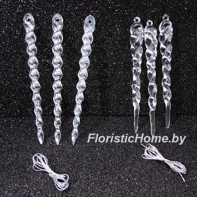 ДЕКОР НГ Акрил. украшения, 3 шт. (5,0), разноразмерные, 0 - в ассортименте