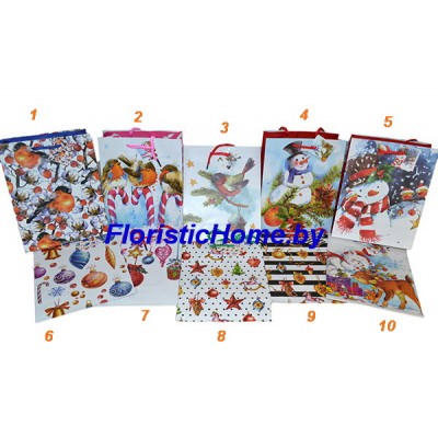 ПАКЕТ ( Р.) Подарочный, с ручками, ( 3,5 ), 0 - в ассортименте